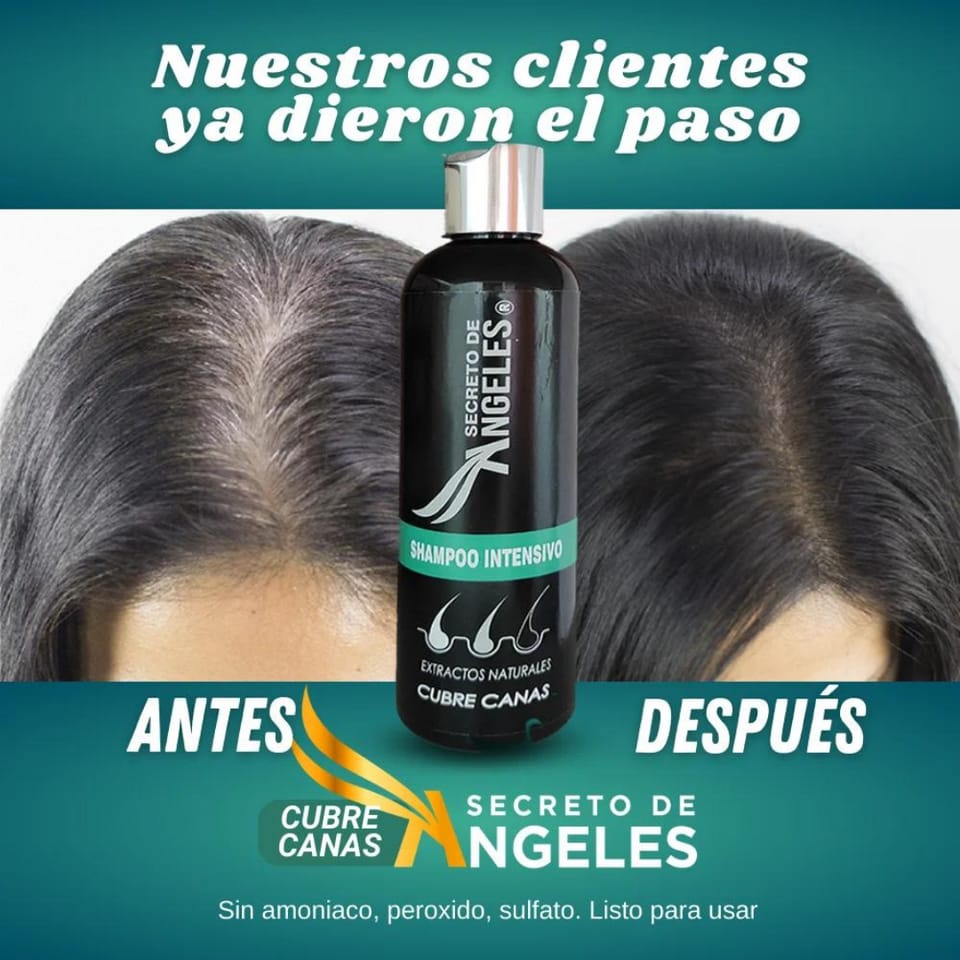 SHAMPOO ANTICANAS, SHAMPOO CUBRE CANAS